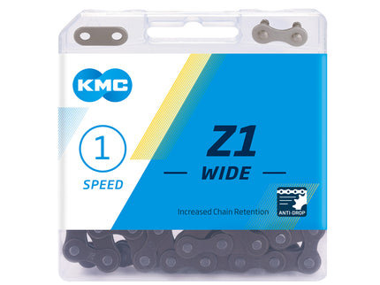 KMC Chain Z1 Single Speed 112L Black w/Connect Link