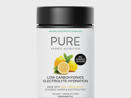 PURE Electrolyte Hydration Low Carb Lemon 160g