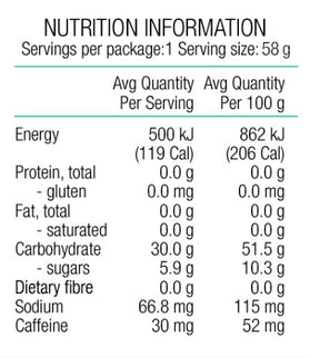PURE Fluid Energy Gel 58g Kola + Caffeine
