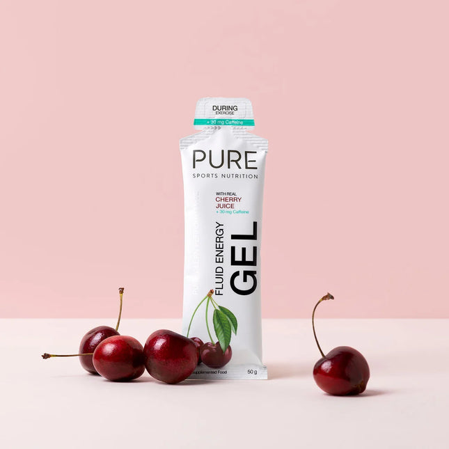 PURE Fluid Energy Gel 50g Cherry Caffeine