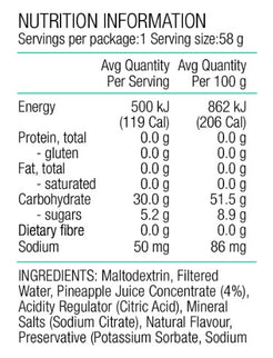 PURE Fluid Energy Gel 58g Pineapple