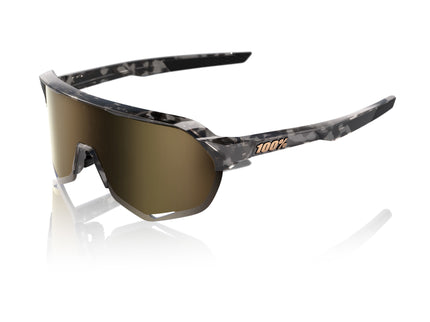 100% S2 - Gloss Black Havana - Soft Gold Mirror