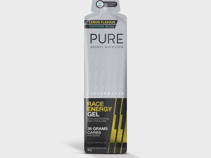 PURE Performance + Race Energy Gel 70g - Lemon + Caffeine