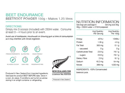 PURE Beet Endurance 150g