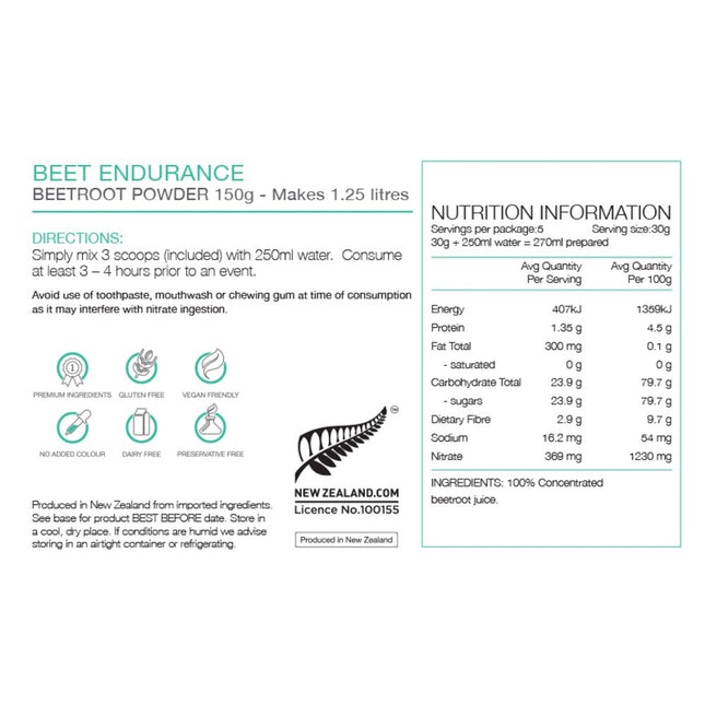 PURE Beet Endurance 150g