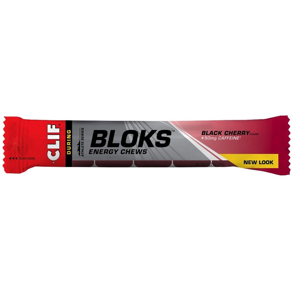 CLIF Bloks Energy Chews Black Cherry 50mg Caffeine