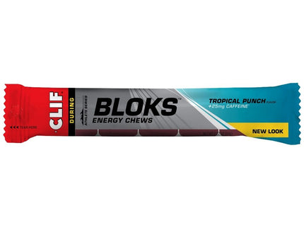 CLIF Bloks Energy Chews Tropical Punch 25mg Caffeine
