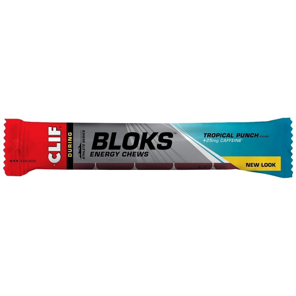 CLIF Bloks Energy Chews Tropical Punch 25mg Caffeine