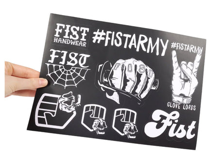 FIST GLOVE LORD STICKER SHEET