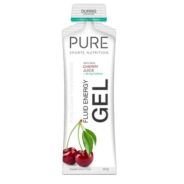 PURE Fluid Energy Gel 50g Cherry Caffeine