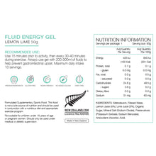 Load image into Gallery viewer, PURE FLUID ENERGY GEL 50G LEMON LIME