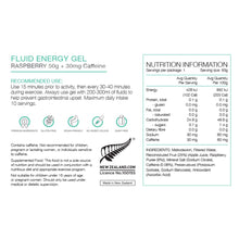 Load image into Gallery viewer, PURE Fluid Energy Gel 50g Raspberry Caffeine