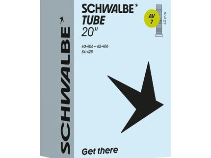 Schwalbe Tube AV7 Schrader 20 x 1.5 - 2.5 (40 to 62 - 406) (54 - 428) 145g