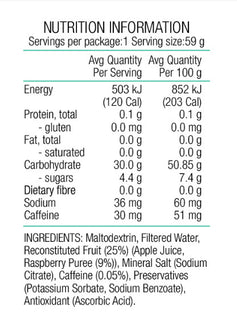 PURE Fluid Energy Gel Raspberry + Caffeine