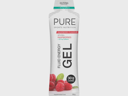 PURE Fluid Energy Gel Raspberry + Caffeine