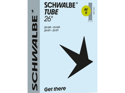 SCHWALBE Tube AV11 26x.75-1.0 650x20-23 40mm