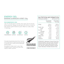 Load image into Gallery viewer, PURE Energy Gel 35g Banana Manuka Honey