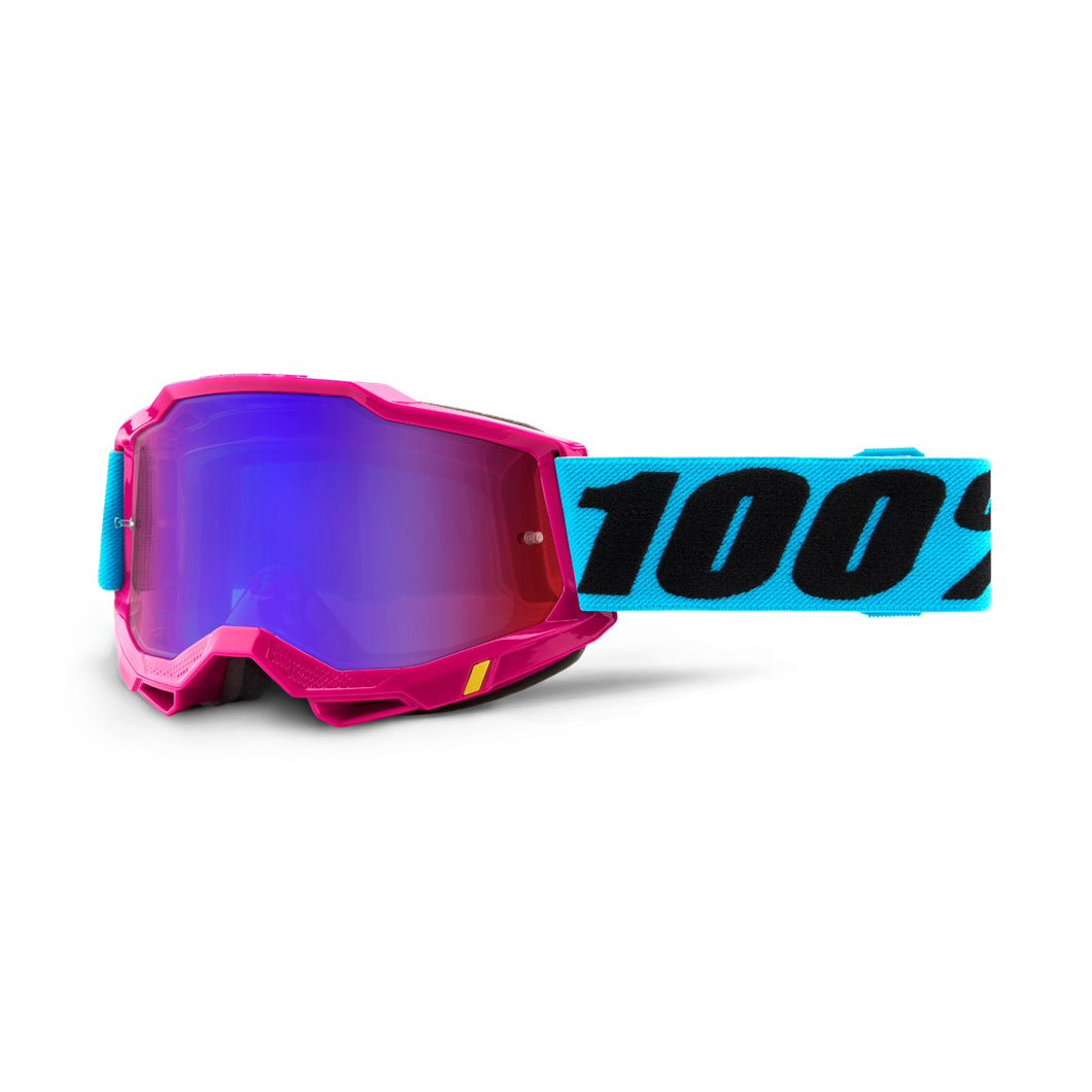 100% ACCURI 2 GOGGLE LEFLEUR - MIRROR RED/BLUE LENS