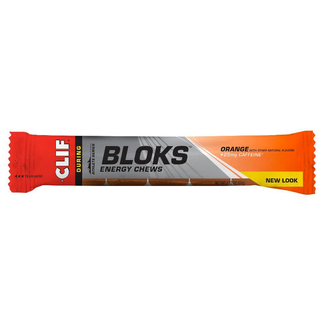 CLIF Bloks Energy Chews Orange 25mg Caffeine