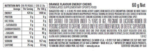 CLIF Bloks Energy Chews Orange 25mg Caffeine