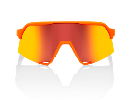 100% S3 - NEON ORANGE - HIPER RED MULTILAYER MIRROR LENS