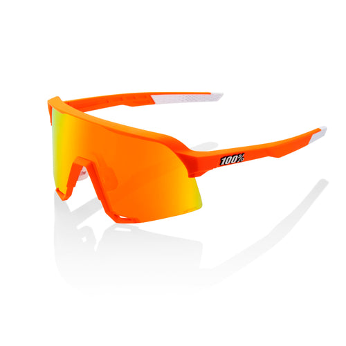 100% S3 - NEON ORANGE - HIPER RED MULTILAYER MIRROR LENS