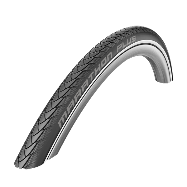 SCHWALBE Wheelchair Marathon Plus 24 x 1.00" (25-540) Evolution Line Black Reflective Sidewall